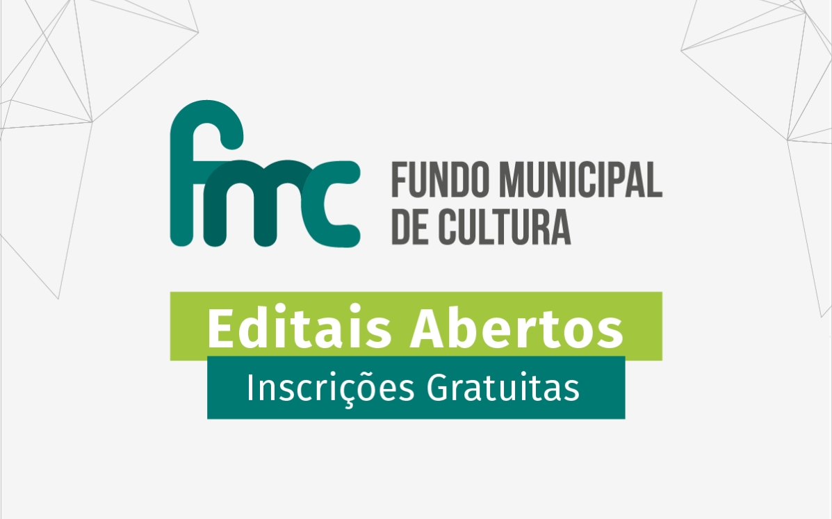Fundo Municipal de Cultural disponibiliza R$ 1,8 mi para 5 editais